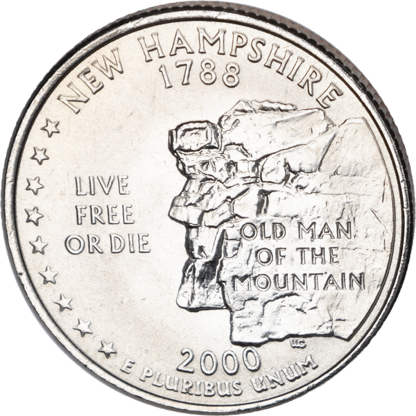 2000-D New Hampshire Statehood Quarter