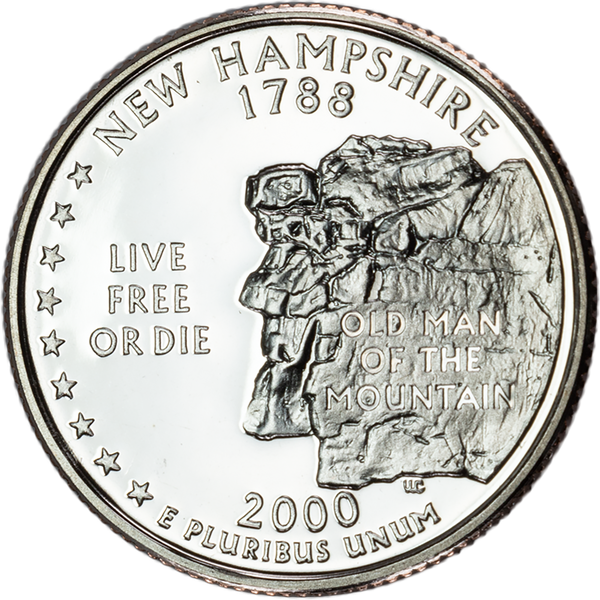 2000-S New Hampshire Statehood Quarter