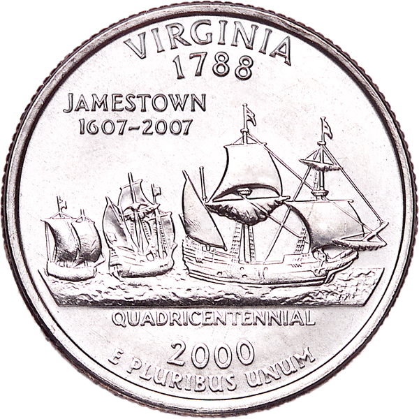 2000-D Virginia Statehood Quarter