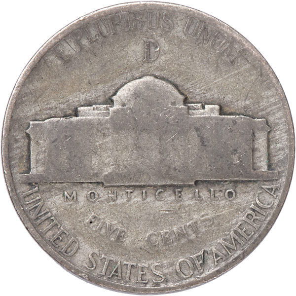 1943-D Jefferson Wartime Silver Alloy Nickel | Littleton Coin Company