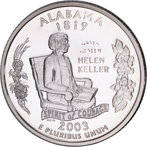 2003-S 90% Silver Alabama Statehood Quarter