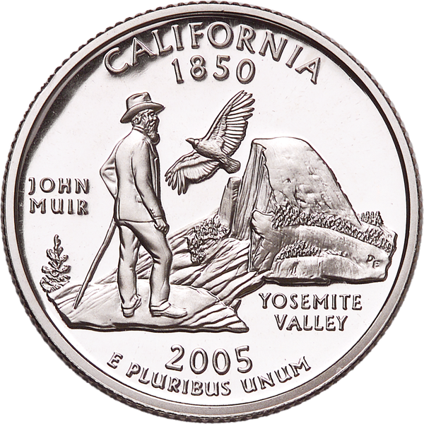 2005-S 90% Silver California Statehood Quarter