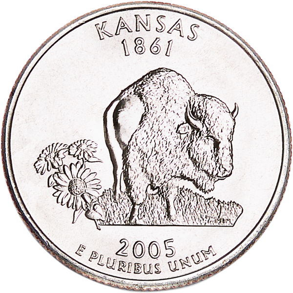2005-P Kansas Statehood Quarter