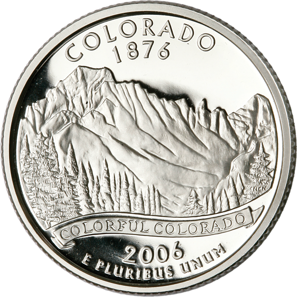 2006-S 90% Silver Colorado Statehood Quarter