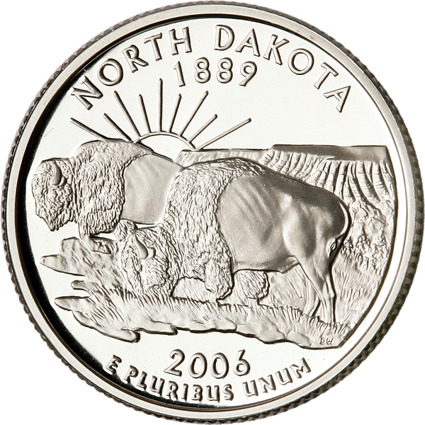 2006-S 90% Silver North Dakota Statehood Quarter