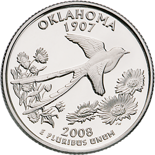 2008-S Oklahoma Statehood Quarter