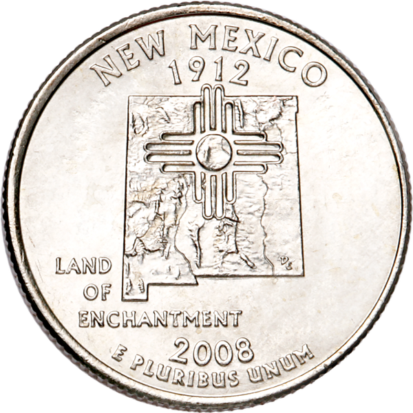 2008-D New Mexico Statehood Quarter