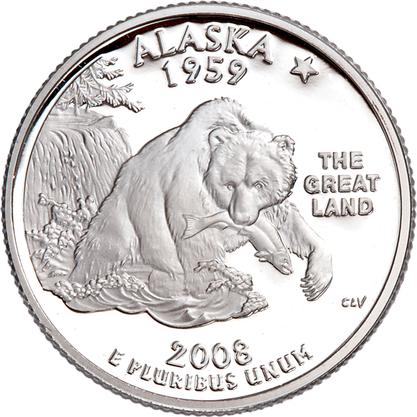 2008-S Alaska Statehood Quarter