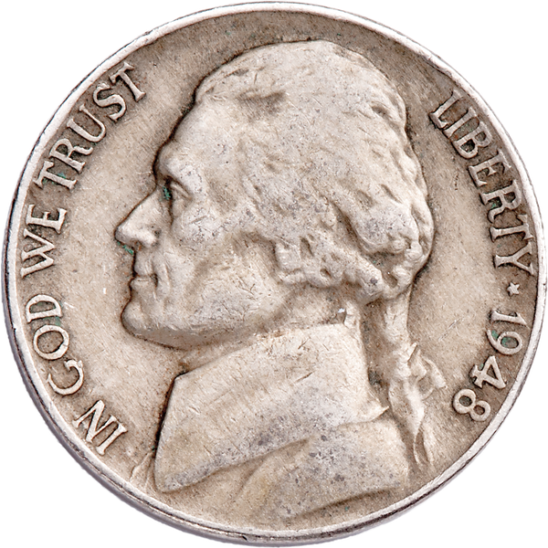 1948 Jefferson Nickel