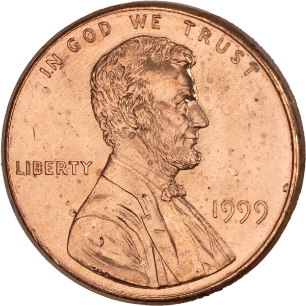 1999 Lincoln Head Cent MS60