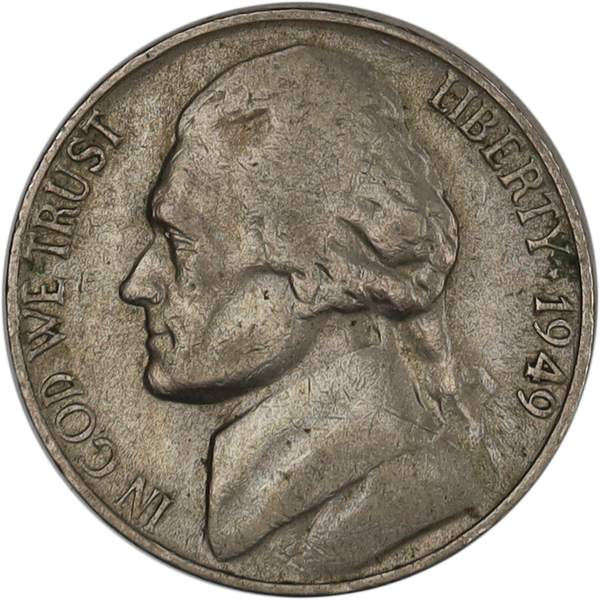 1949-S Jefferson Nickel
