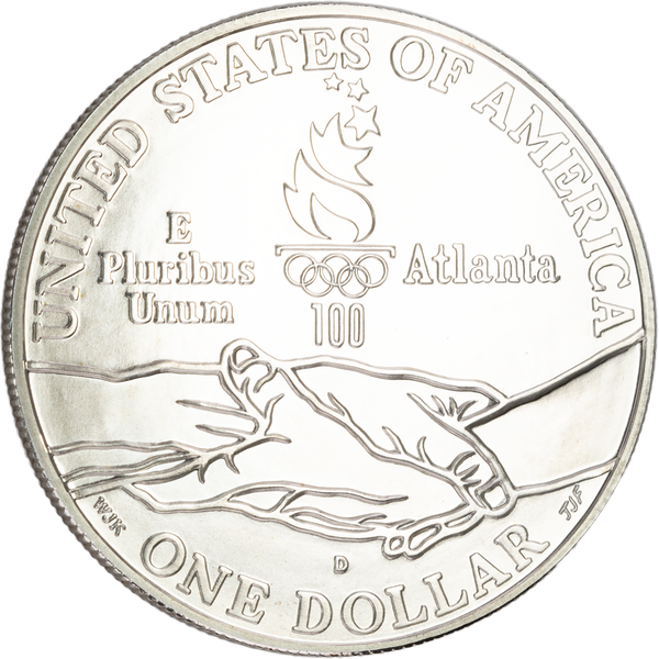 1995-D Centennial Olympics (Gymnastics) Silver Dollar | Littleton