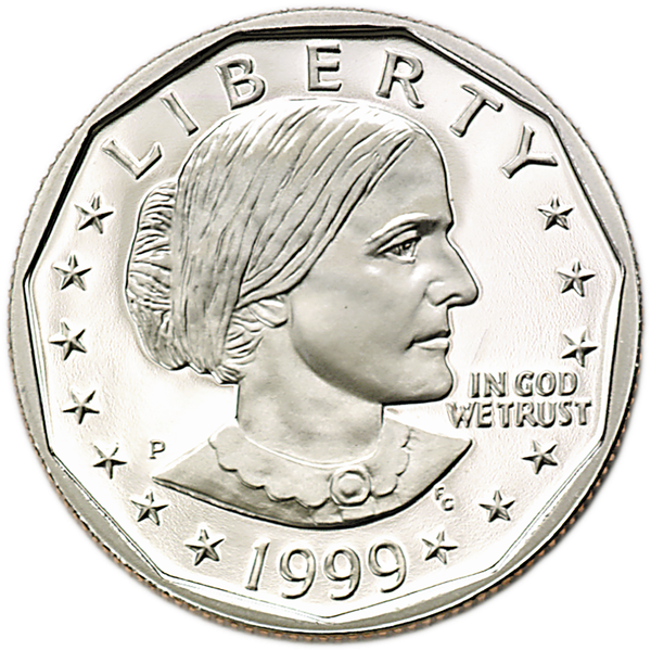 1999-P Susan B. Anthony Dollar