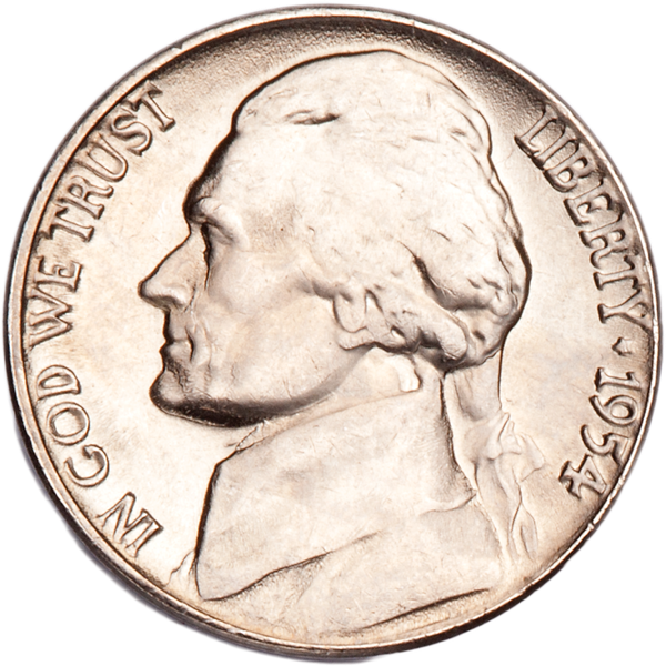 1954-D Jefferson Nickel MS60