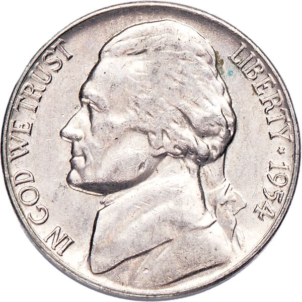 1954-D Jefferson Nickel