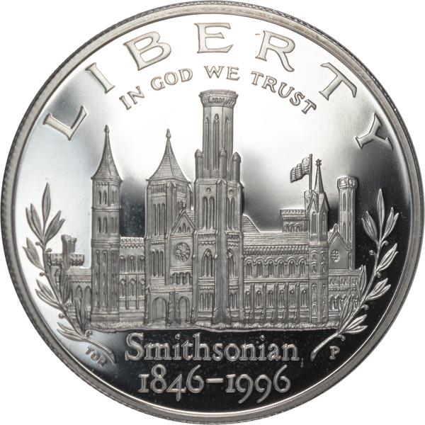 1996-P Smithsonian 150th Anniversary Silver Dollar | Littleton