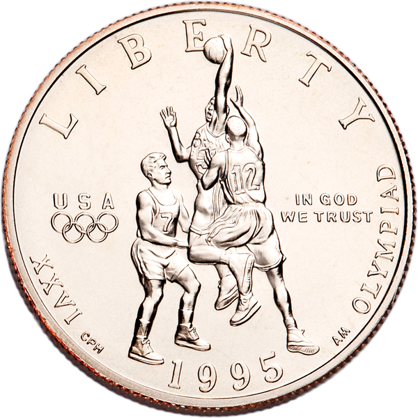 1995-S Centennial Olympics (Basketball) Clad Half Dollar