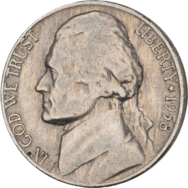 1958-D Jefferson Nickel