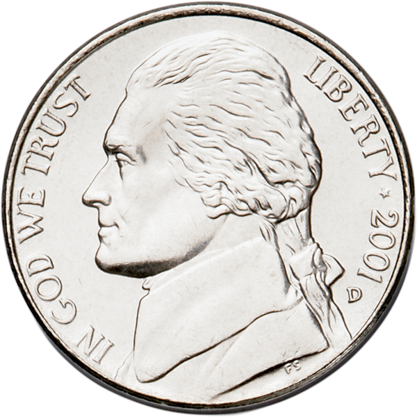 2001-D Jefferson Nickel MS60