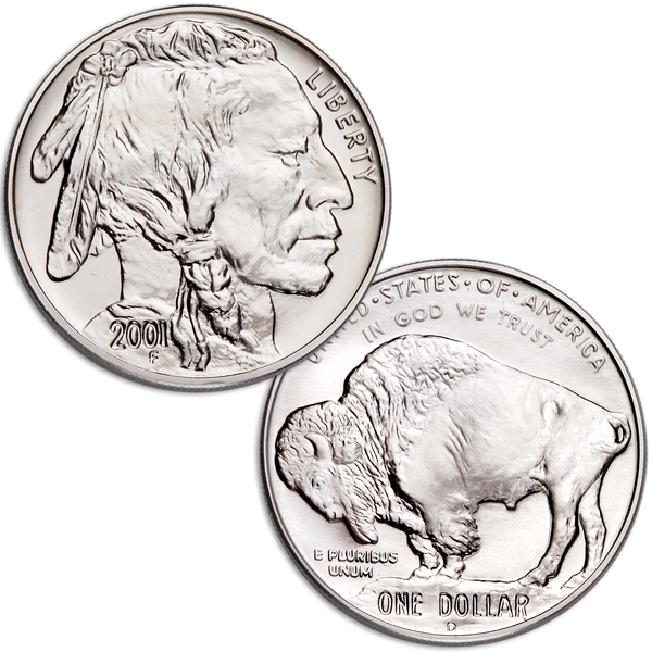 2001-D American Buffalo Commemorative Silver Dollar