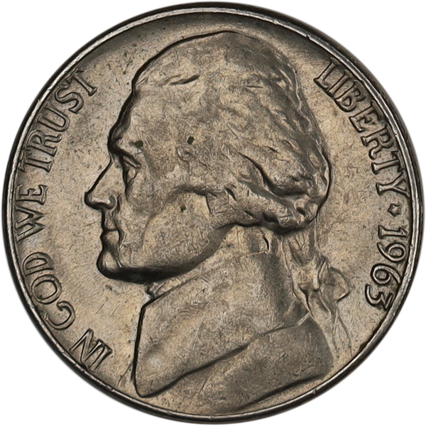 1963-D Jefferson Nickel