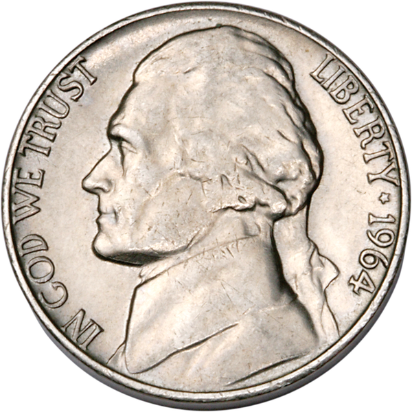 1964 Jefferson Nickel