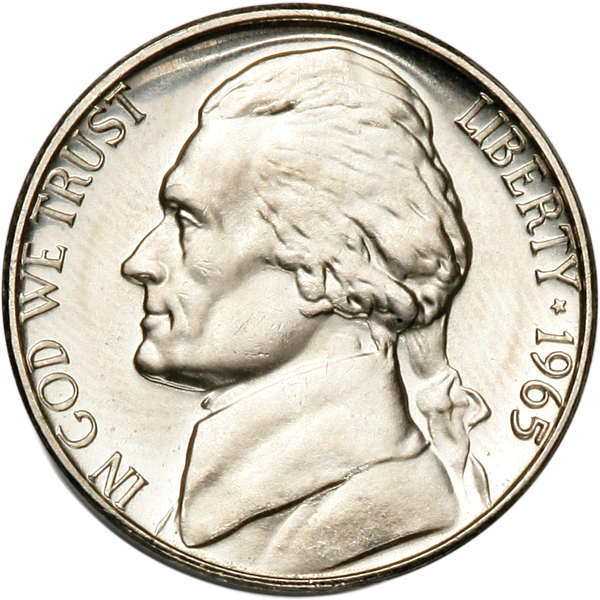 1965 Jefferson Nickel MS60