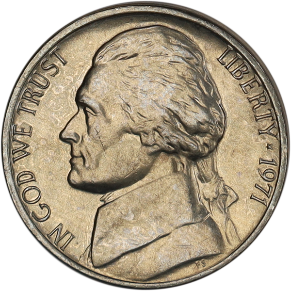1971 Jefferson Nickel MS60