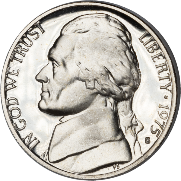 1975-S Jefferson Nickel Proof PR63