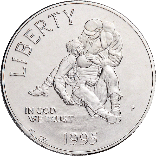1995-P Civil War Battlefield Preservation Silver Dollar