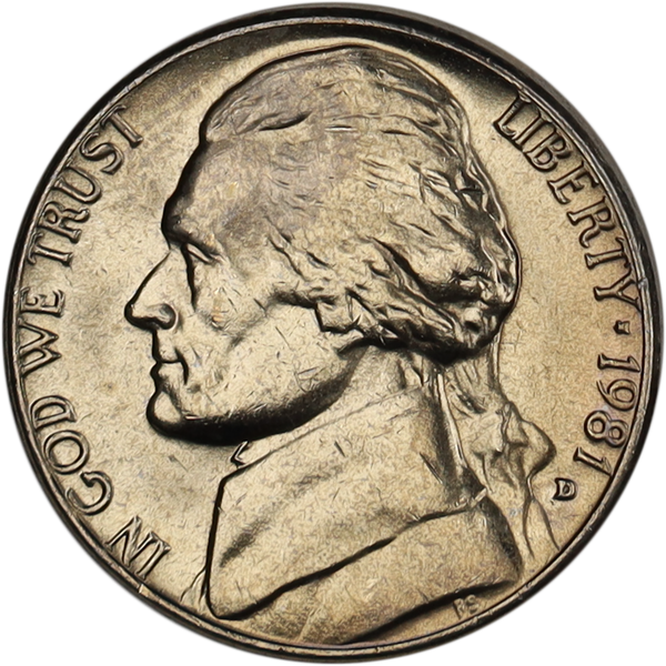 1981-D Jefferson Nickel