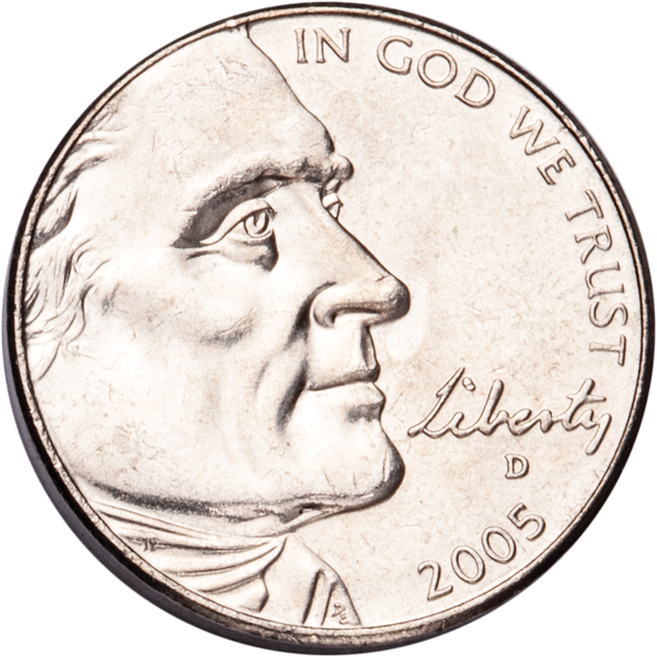 2005-D Jefferson Nickel, Ocean in View MS60