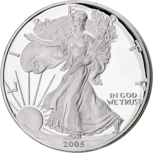 2005-W $1 Silver American Eagle