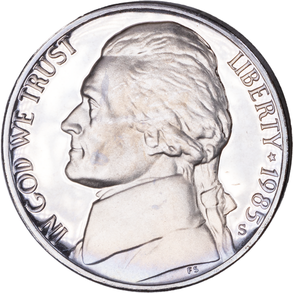 1985-S Jefferson Nickel Proof PR63
