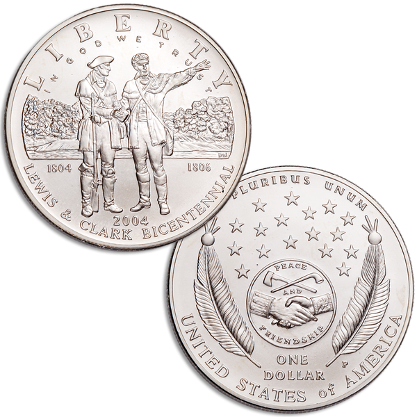 2004-P Lewis & Clark Bicentennial Silver Dollar | Littleton Coin