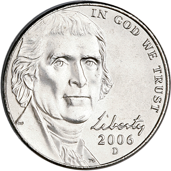 2006-P Jefferson Nickel, Return to Monticello