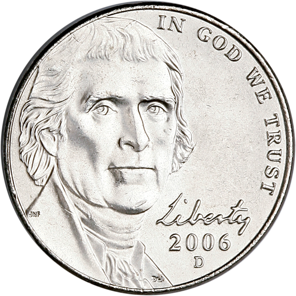 若者の大愛商品 Jefferson 2006-D Nickel, MS60 Monticello to Return コレクション