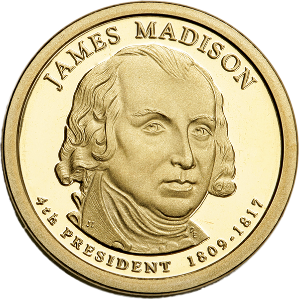 2007-S James Madison Presidential Dollar