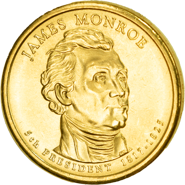 2008 James Monroe Presidential dollar design