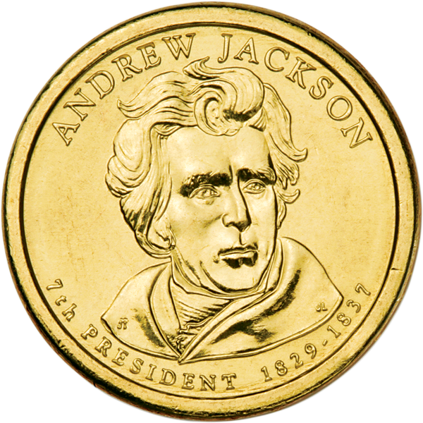 2008-D Andrew Jackson Presidential Dollar