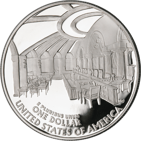 【最高鑑定】2005年 P アメリカ ジョン・マーシャル生誕250周年 記念銀貨 2005-P Chief Justice John Marshall Silver Dollar, Choice
