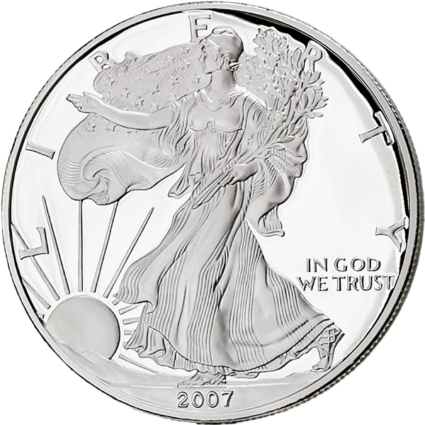 2007-W American Eagle Silver Dollar