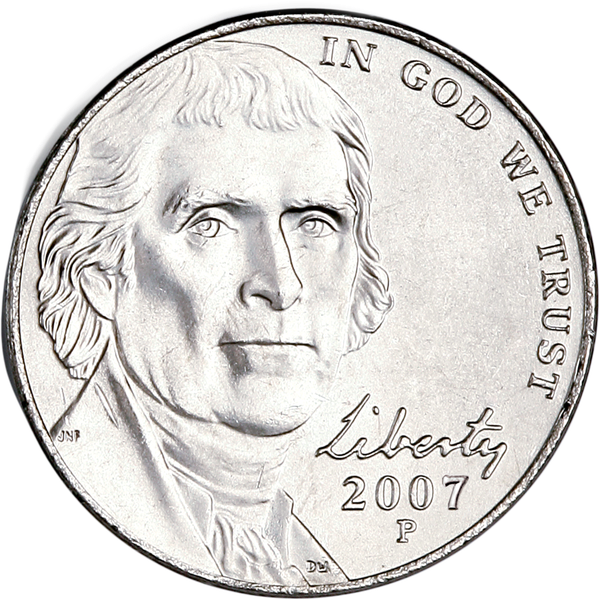 2007-P Jefferson Nickel