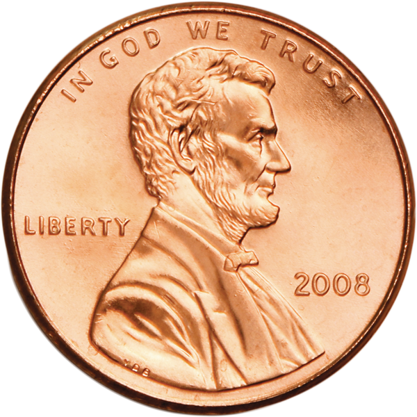 2008 Lincoln Head Cent, Uncirculated, MS60