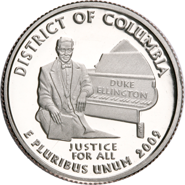 2009-S 90% Silver District of Columbia Territories Quarter