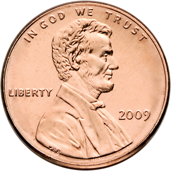 2009-P Lincoln Professional Life Cent, Uncirculated, MS60