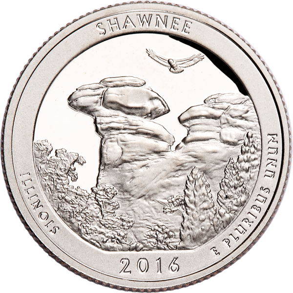 2016-S 90% Silver Shawnee National Forest Quarter