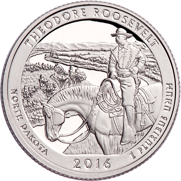 2016-S 90% Silver Theodore Roosevelt National Park Quarter