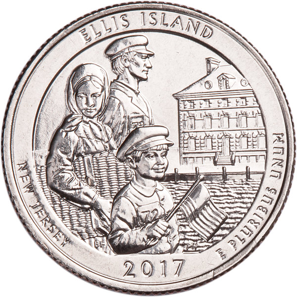 2017-D Ellis Island National Monument (Statue of Liberty) Quarter