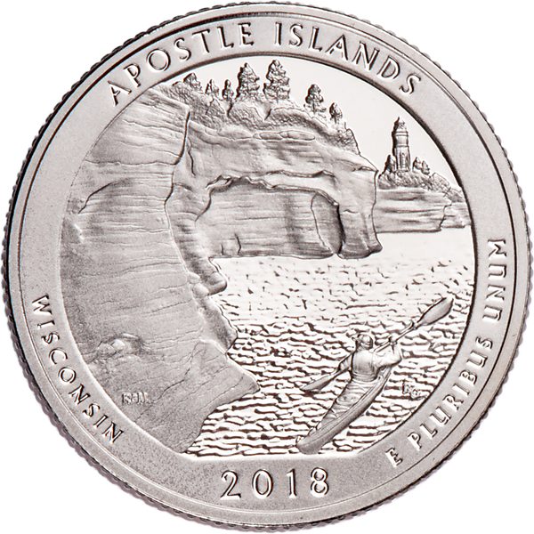 2018-S Apostle Islands National Lakeshore Quarter